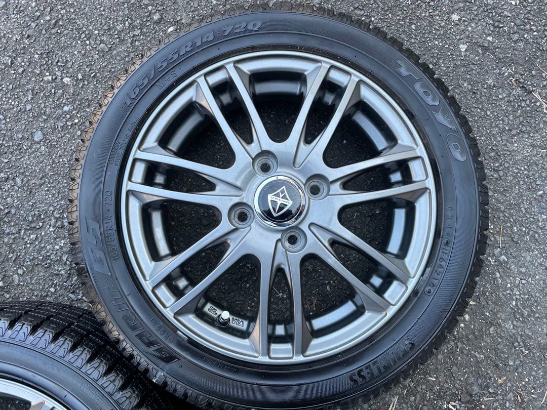送料込み　165/55R14 スタッドレスタイヤ・ホイールセット 14インチ