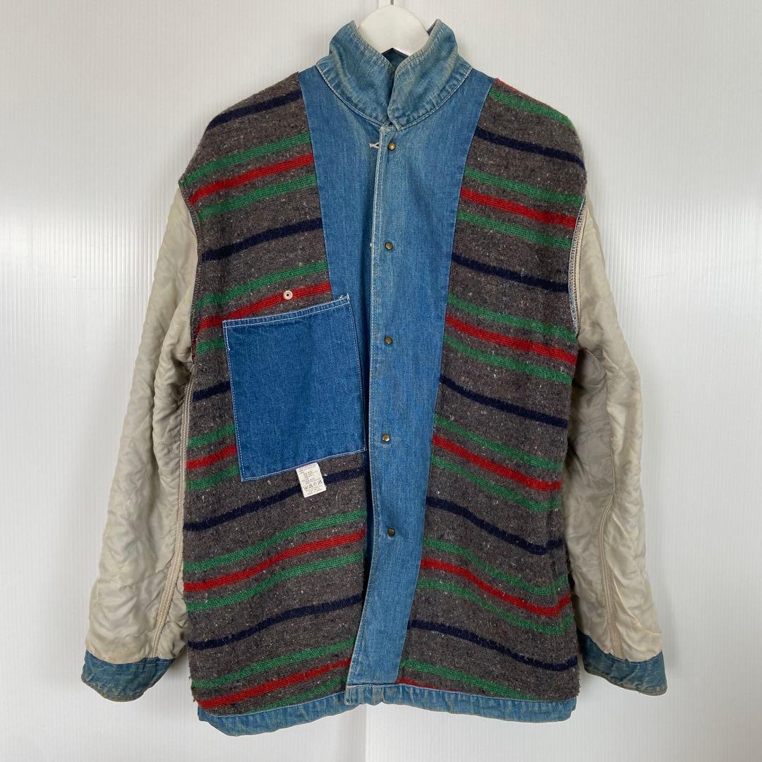 BIGJHON WORLDWORKERS　カバーオールデニムジャケット　M