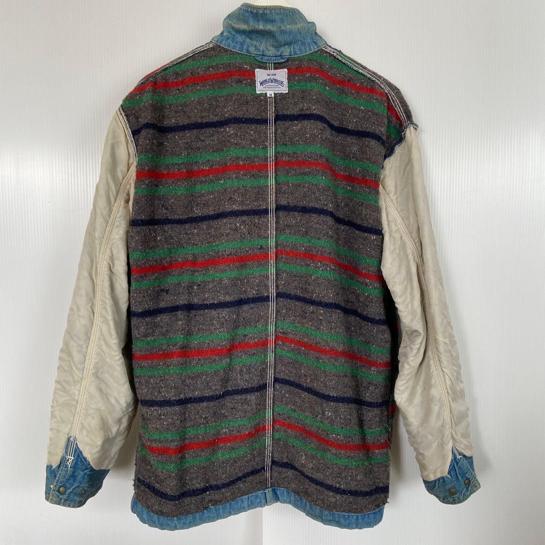 BIGJHON WORLDWORKERS　カバーオールデニムジャケット　M