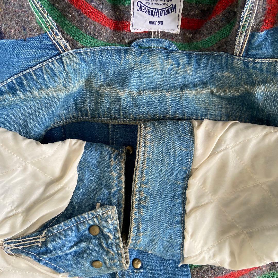 BIGJHON WORLDWORKERS　カバーオールデニムジャケット　M