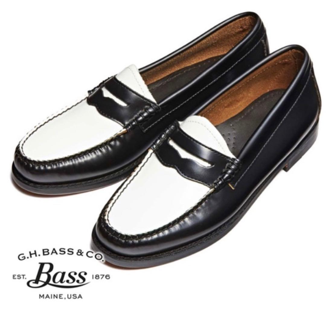 G.H. Bass & Co. (ジーエイチ・バス) ローファー　黒/白