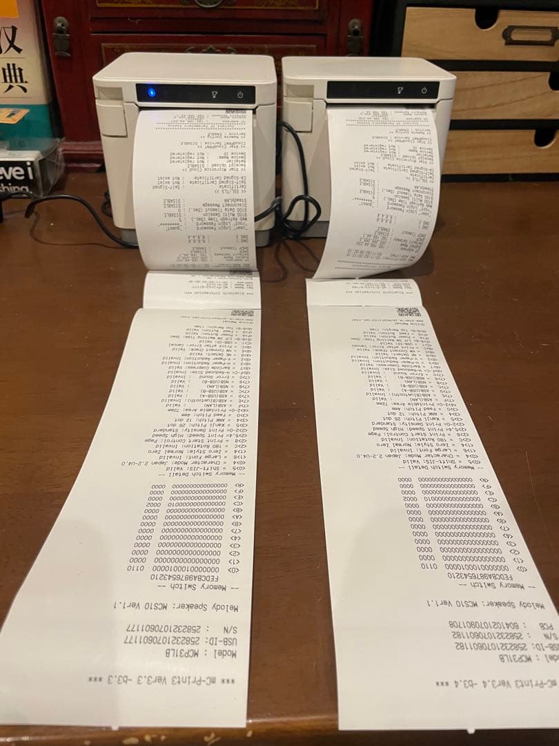 美品✨　スター精密 ホワイト　レシートプリンター MCP31LB（2台）