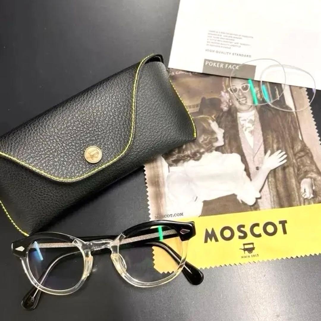 MOSCOT lemtosh サングラス 46 24 black crystal