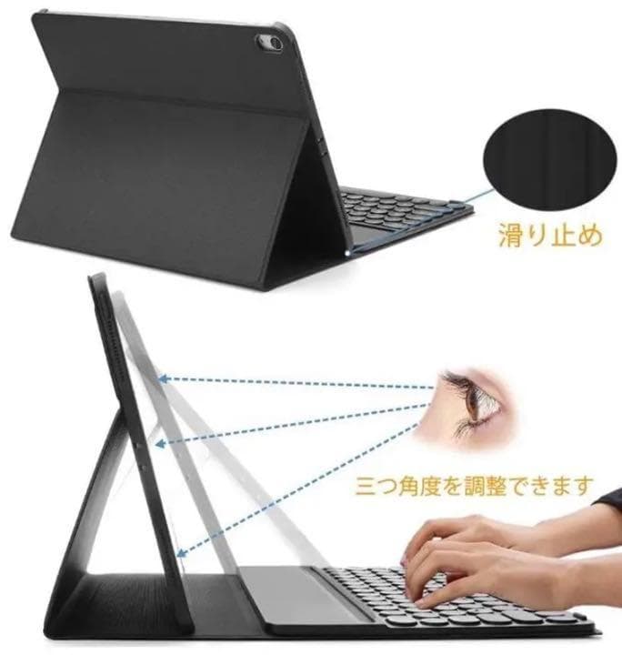 洗練されたイタリアデザイン❣最高級PUレザー製♪❤iPadケース＆キーボード