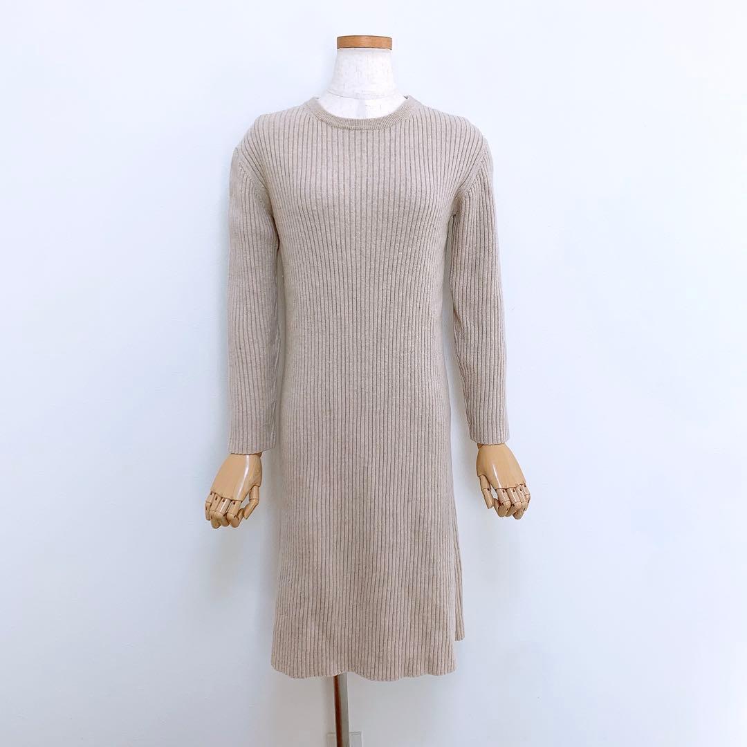 【ゆみちゃん✨】❤️プラージュ✨サイズF✨リブニットワンピース✨