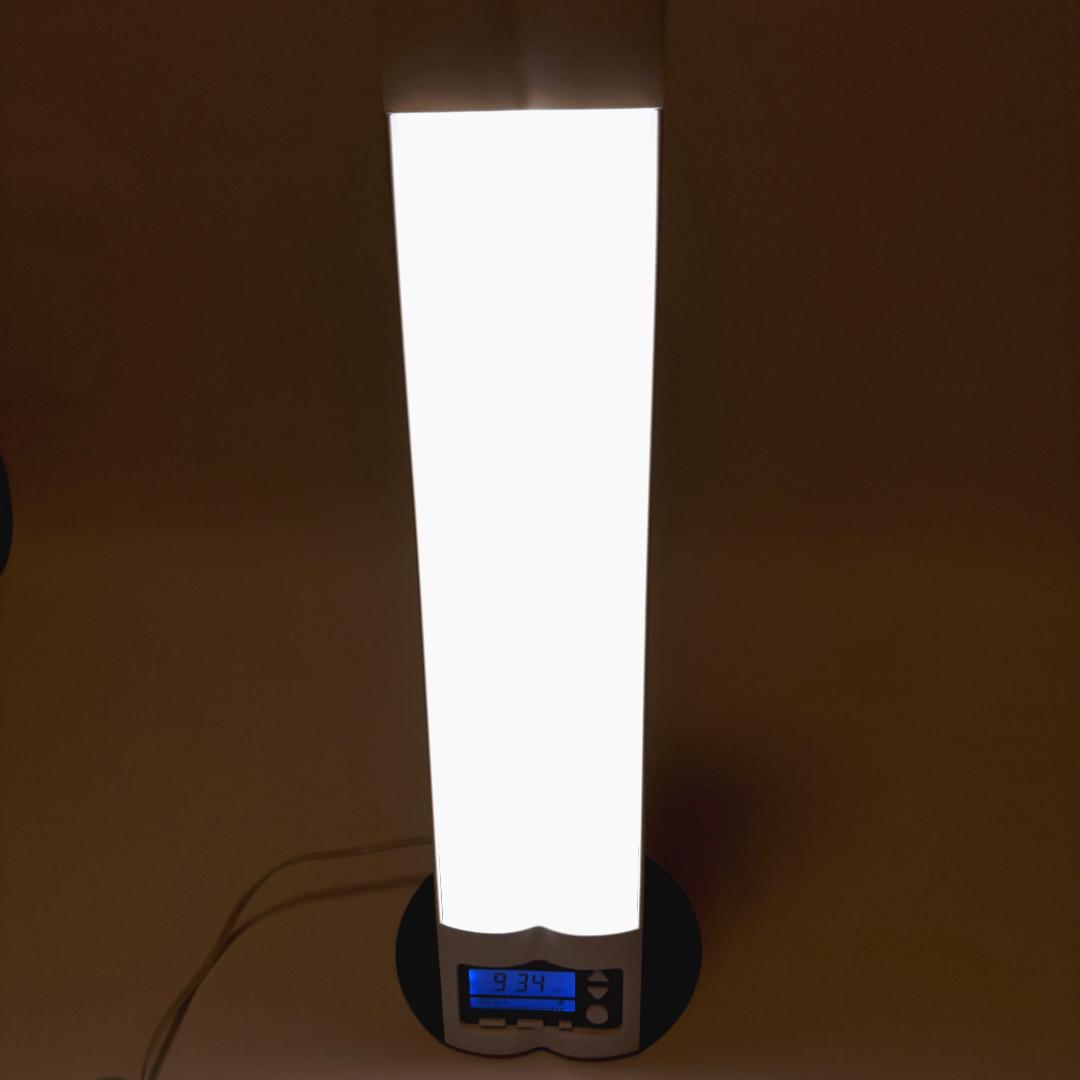 ブライトアップクロック II 光目覚まし時計　ホワイト