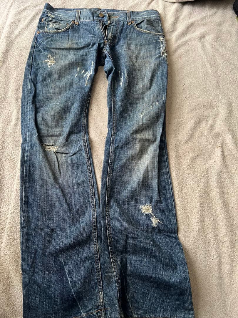 DOLCE&GABBANA ダメージ加工 デニム 48