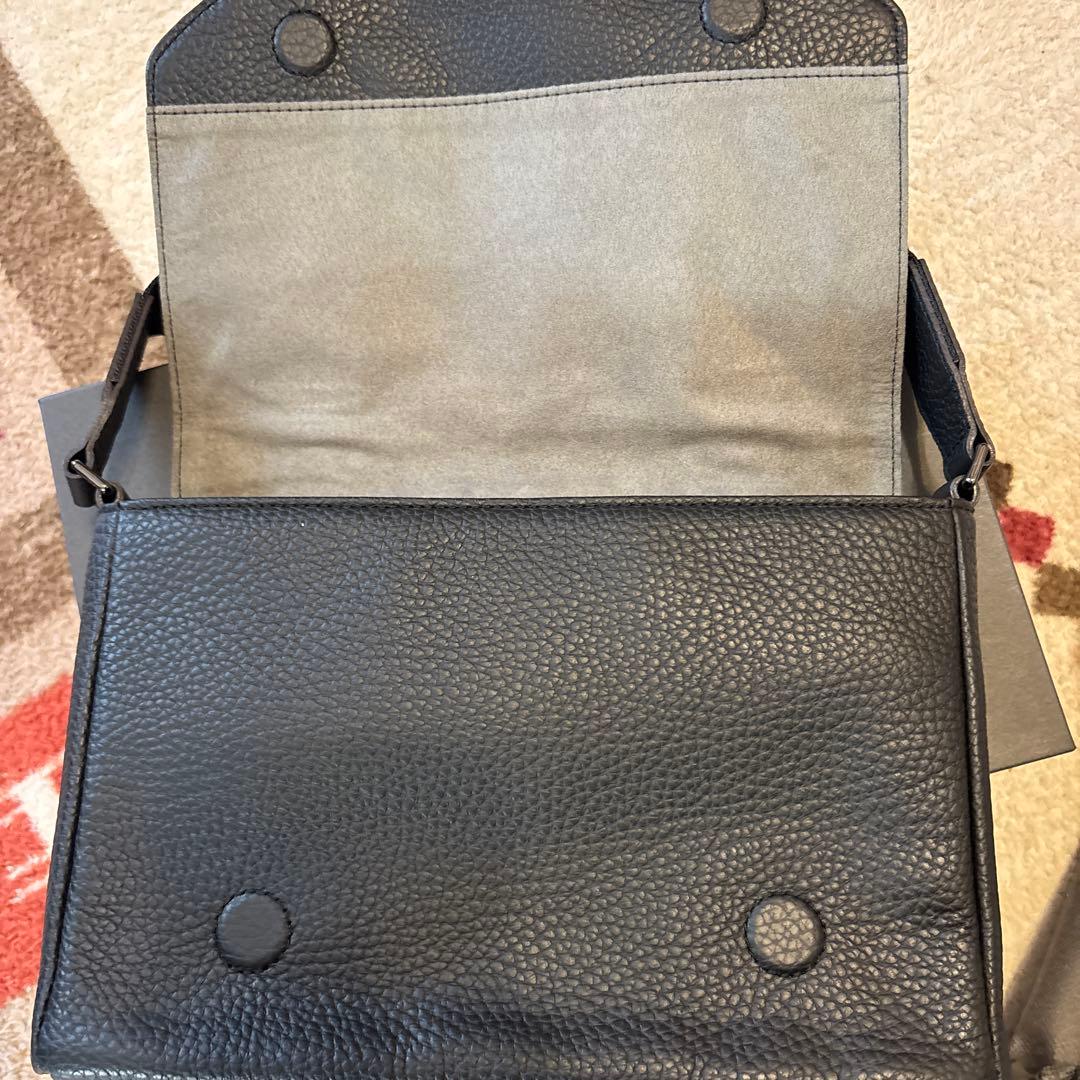 FUJITAKA かぶせ レザーショルダーバッグ スモール 美品