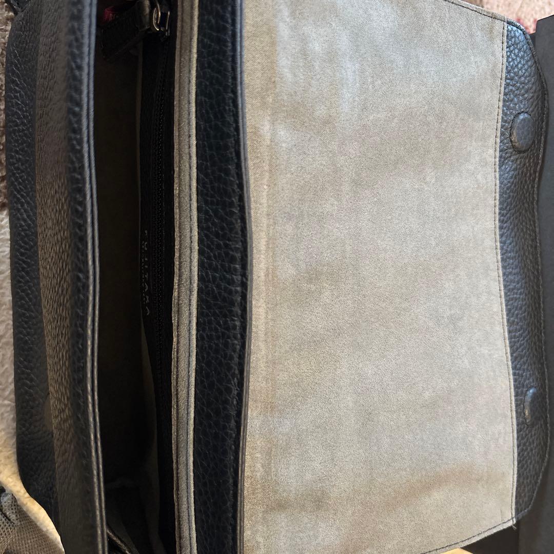 FUJITAKA かぶせ レザーショルダーバッグ スモール 美品