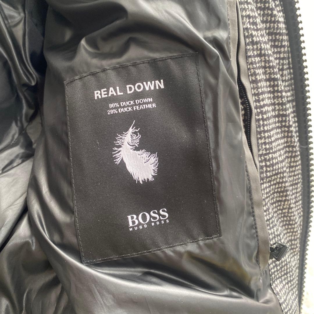 美品　HUGOBOSS ダウンジャケット リアルダウン　ダックダウンフェザー　L