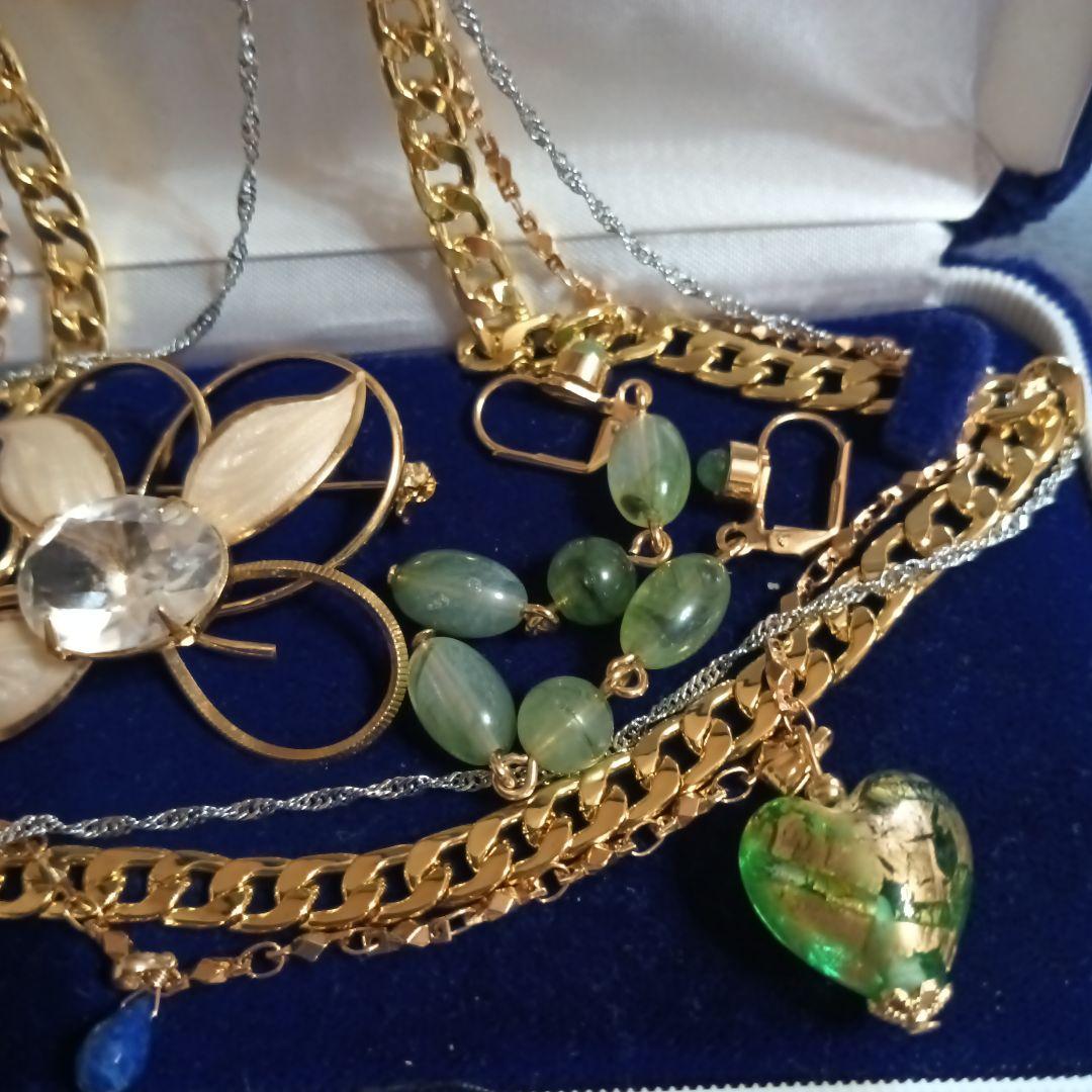 生前整理アクセサリーまとめ売りラピスラズリーK18トップＫ18gpSilver