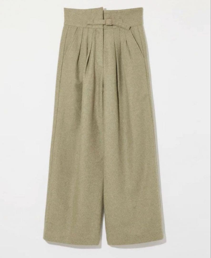 Eaphi WOOL BELTED PANTS gray サイズ2