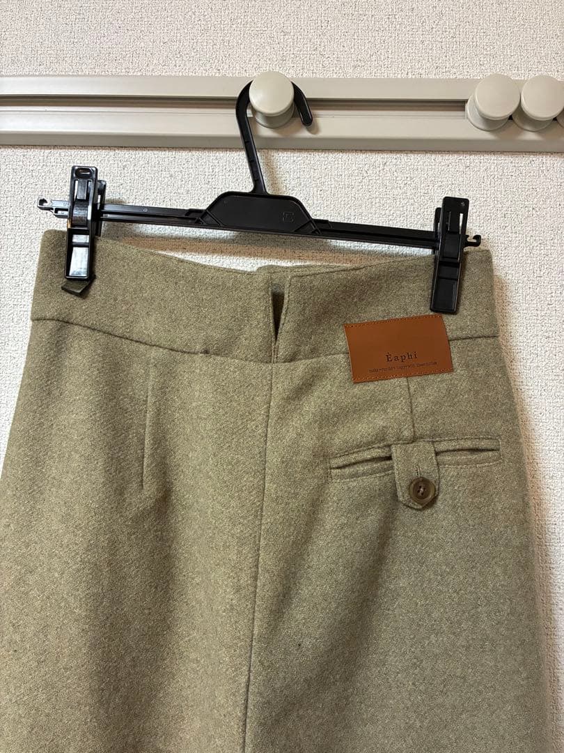 Eaphi WOOL BELTED PANTS gray サイズ2