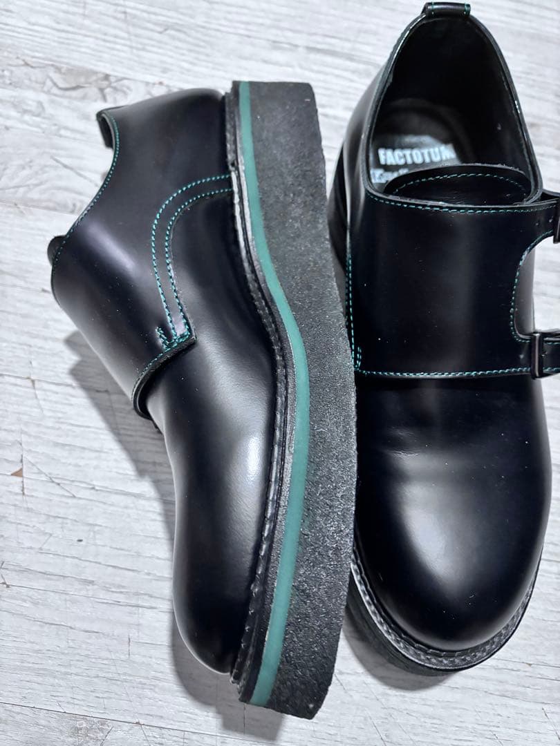キッズラブゲイト　別注FACTOTUM ダブルモンクストラップ　シューズ　美品