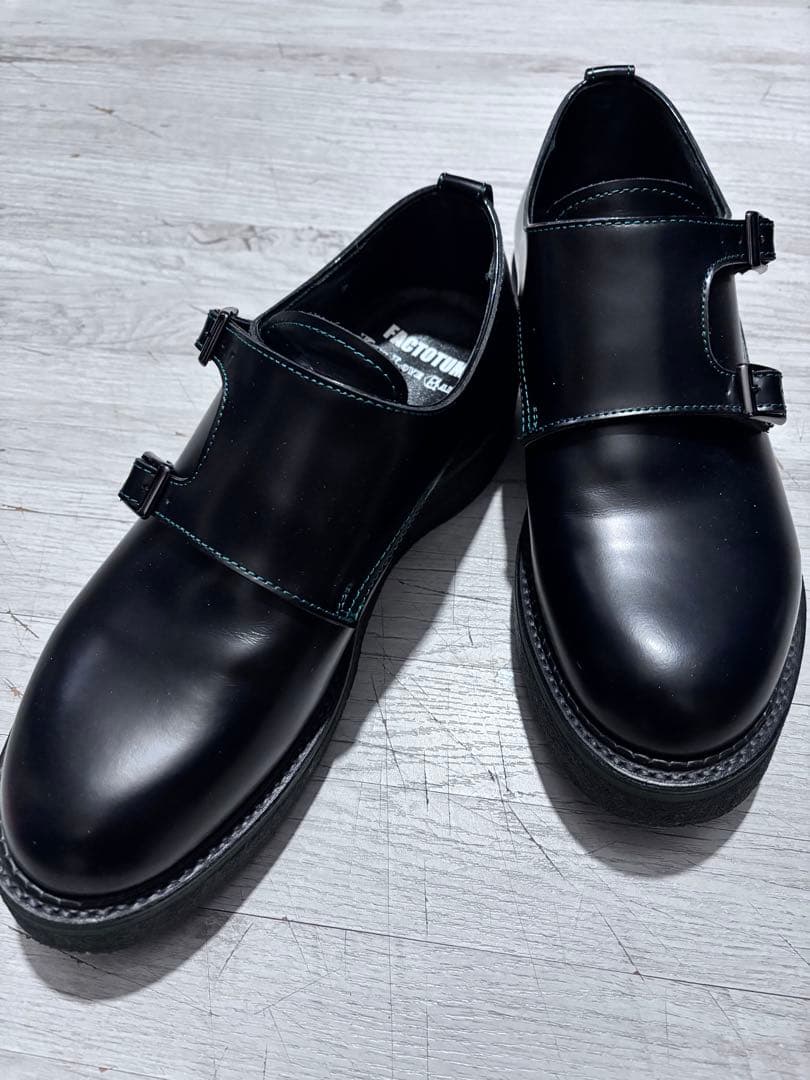 キッズラブゲイト　別注FACTOTUM ダブルモンクストラップ　シューズ　美品