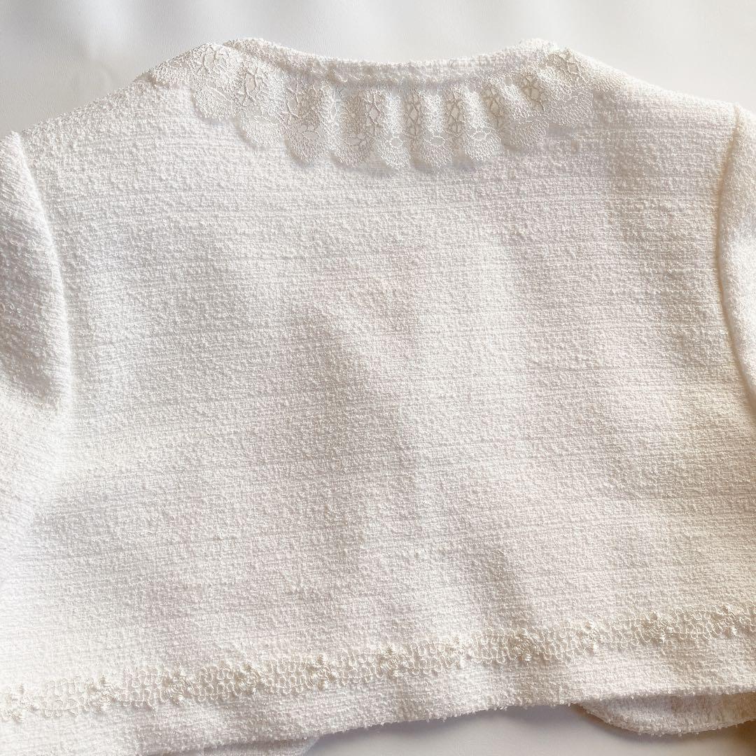 120size ラベンダー×ホワイト セレモニー 入学 卒園 発表会 フォーマル