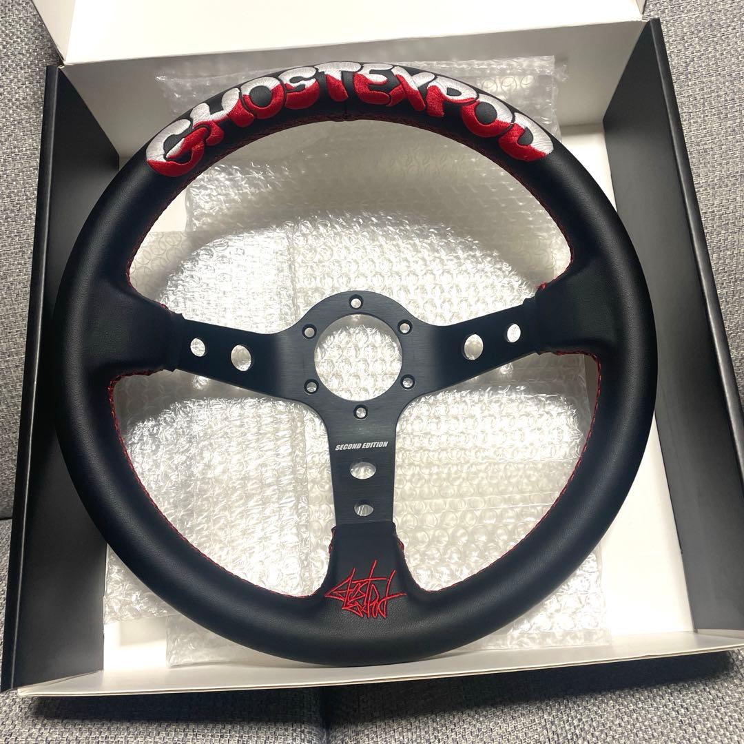 GHOST EXPOD 2ndモデル ステアリング　ブラッシュドロゴホーン付き