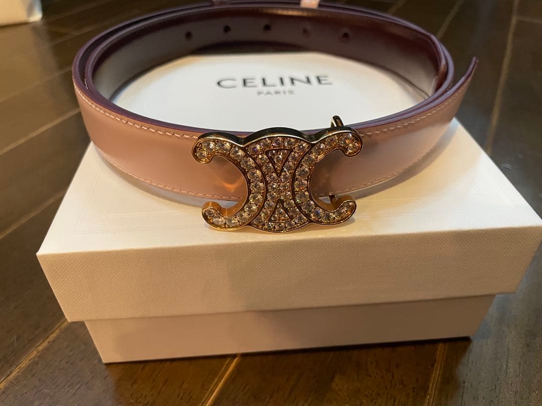 セリーヌ　トリオンフ バックル＆リバーシブルストラップ 25MM