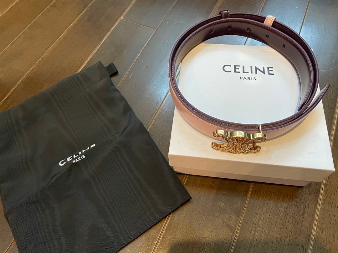 セリーヌ　トリオンフ バックル＆リバーシブルストラップ 25MM