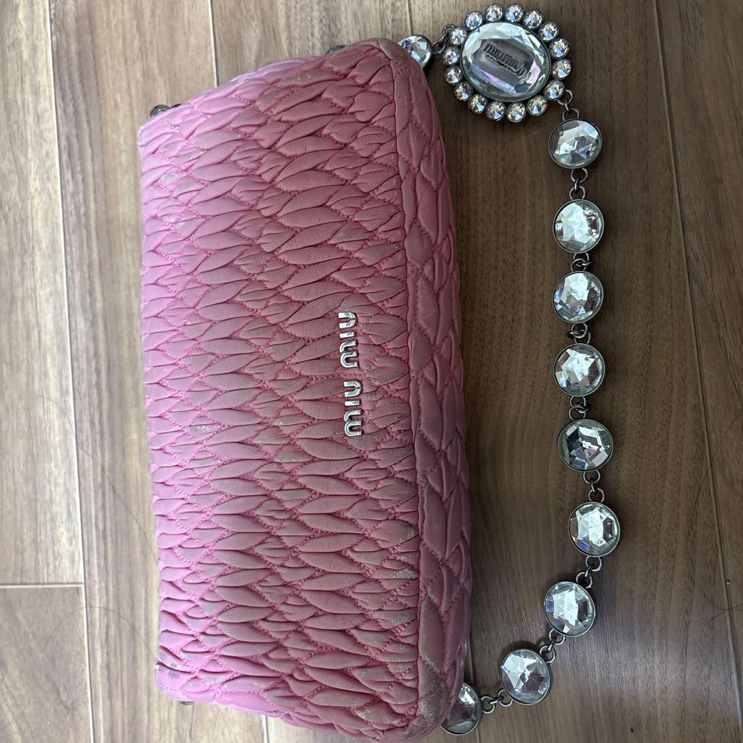 miu miu クラッチバッグ ピンク