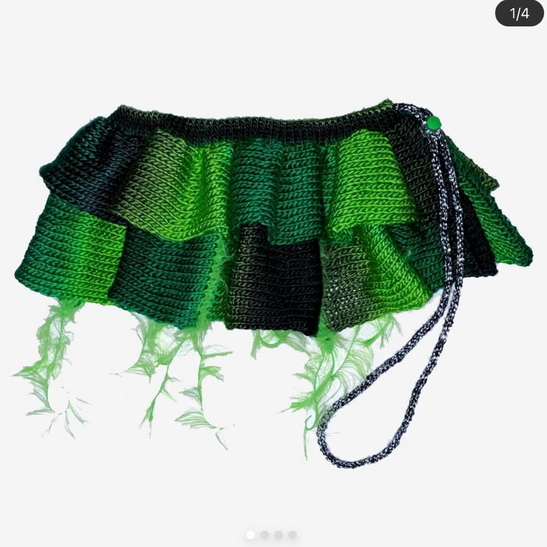 Ruffle Knit Wrap Skirt ta2yuki ミニ丈　スカート