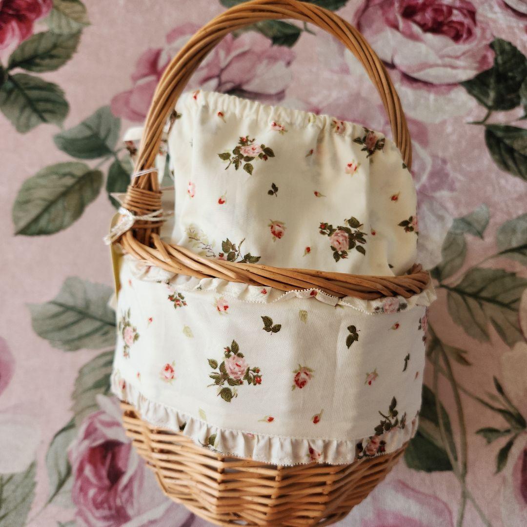 ピンクハウスりぼん巾着籠バッグ❤️新品タグ付き❤️定価19,800円最終価格❤️