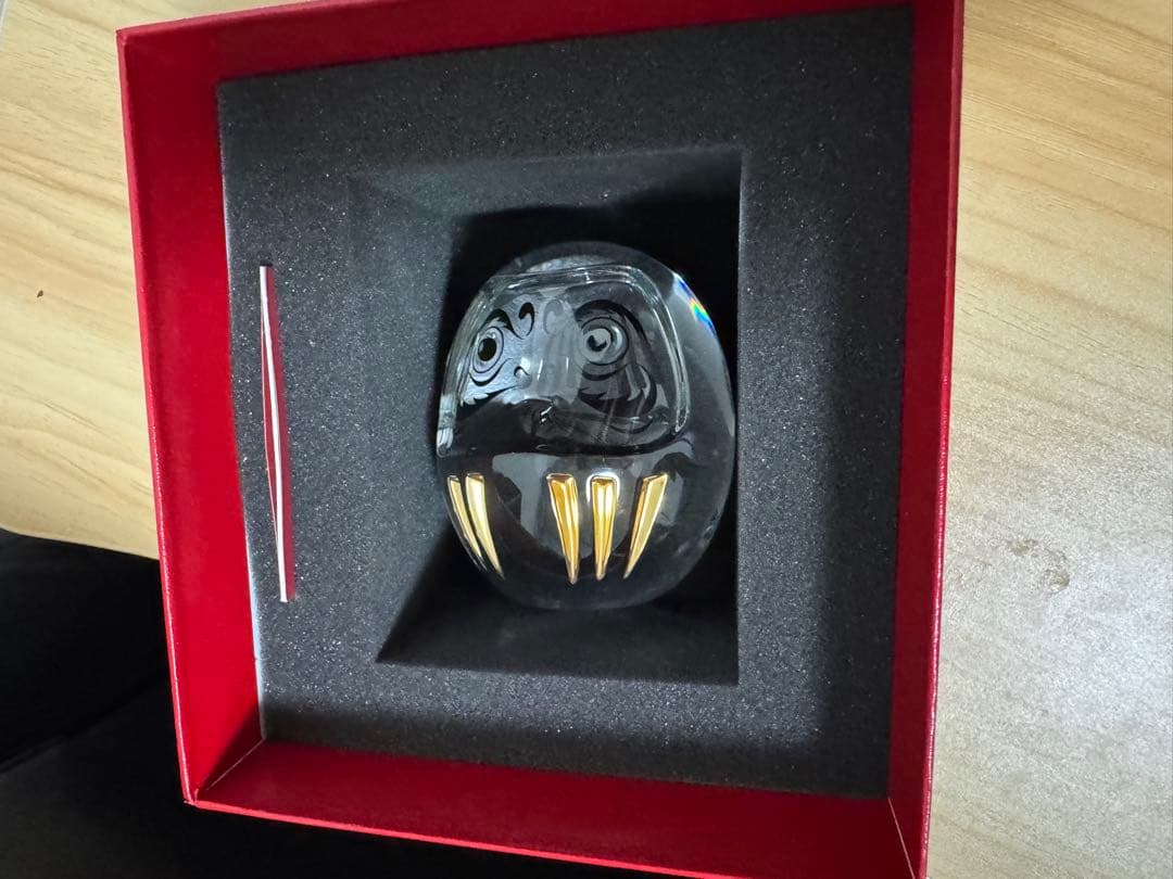 ☆みかん☆バカラ Baccarat ダルマ クリスタル置物