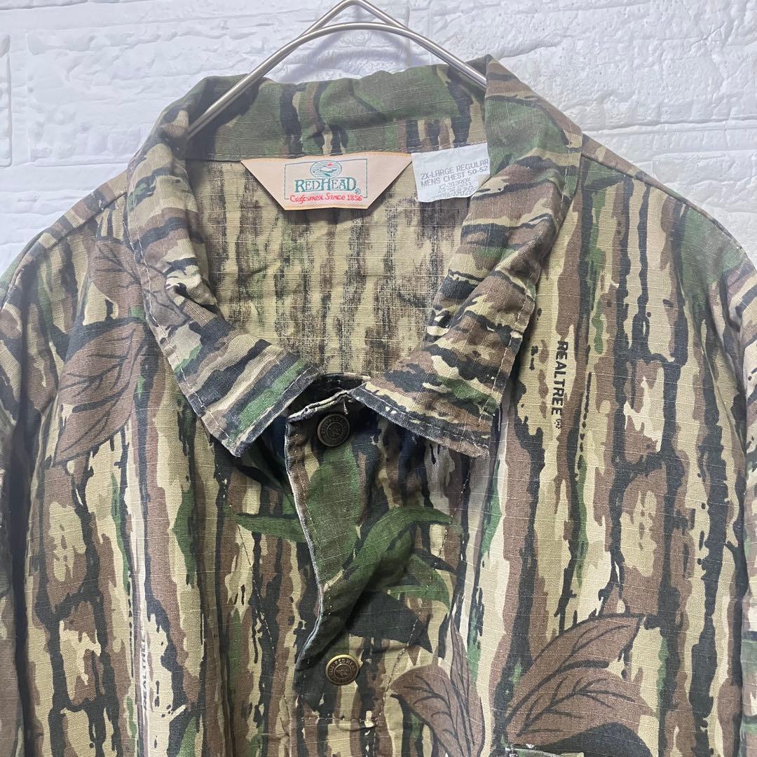 ●Z13【アメリカ製】つなぎ カモフラージュ柄 グリーン系 men's【2XL】