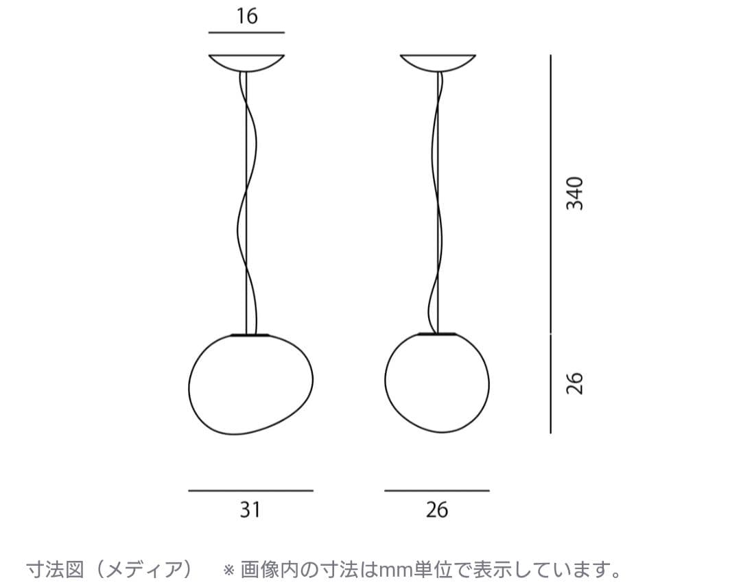新品　foscarini gregメディアサイズ 引っ掛けシーリング特注仕様