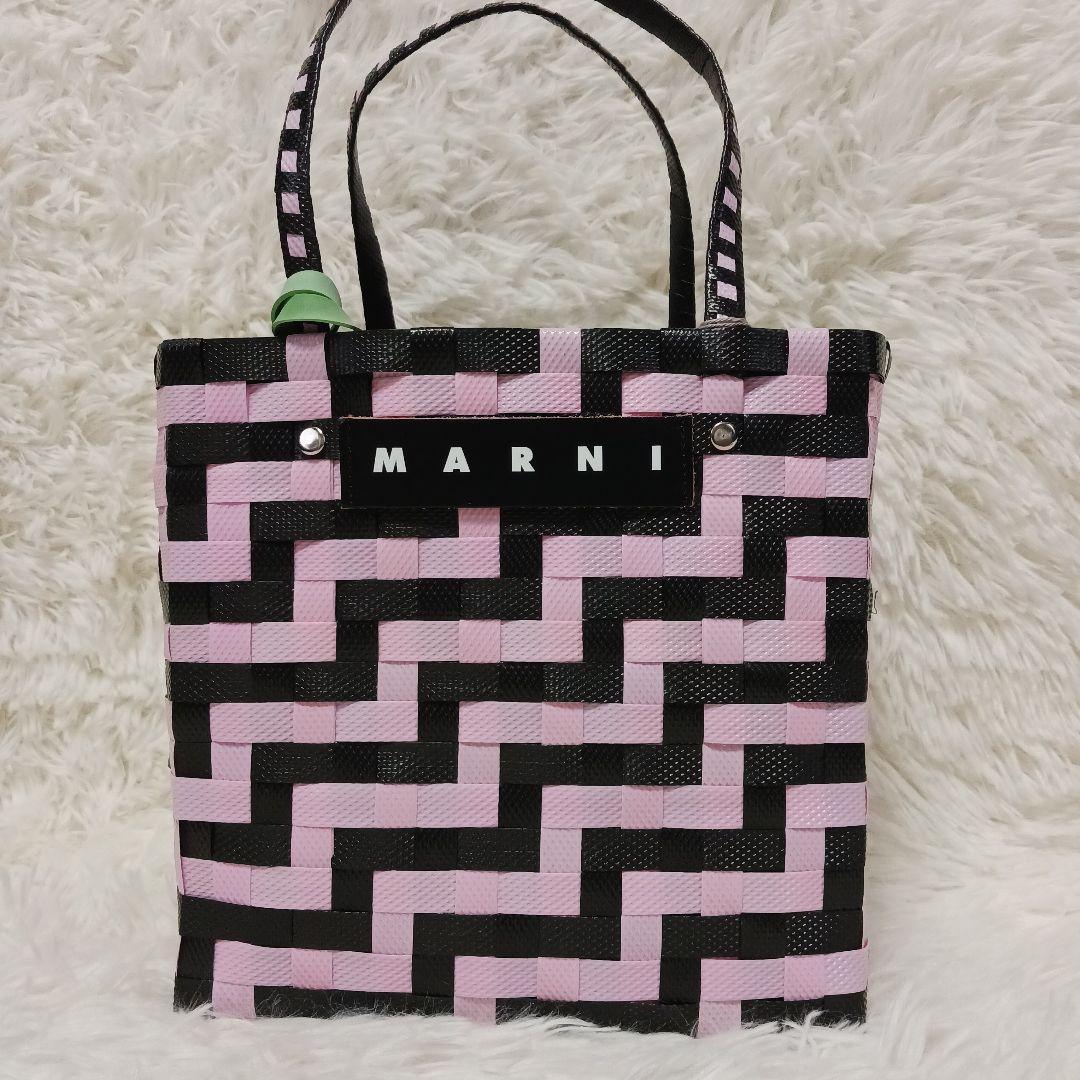 【新品未使用】MARNI マルニ マルニマーケット ミニバケット かごバック