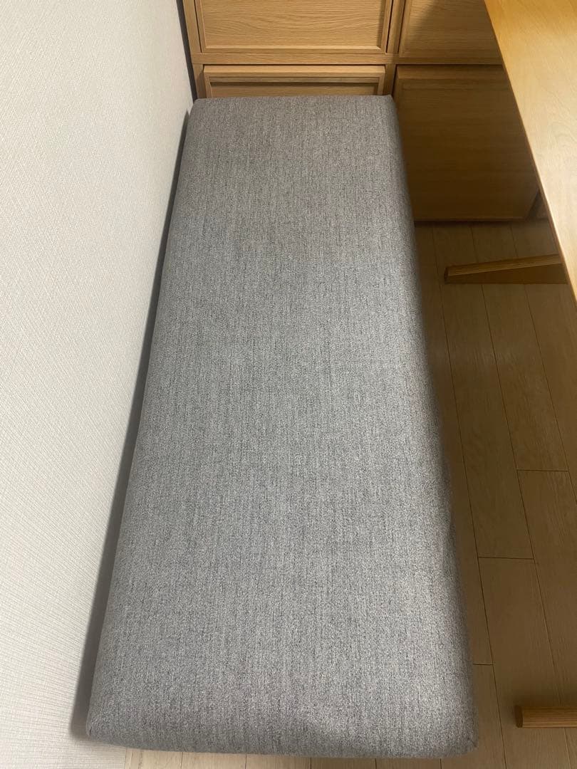 無印良品　リビングでもダイニングでもつかえるベンチ・１・オーク材
