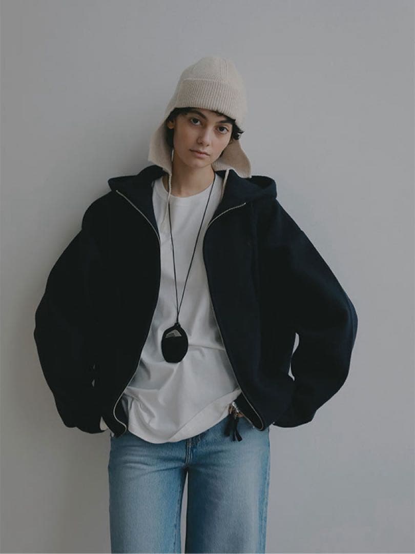 ETRE TOKYO / 新品 完売 ダブルフェイスオーバーサイズニットパーカー