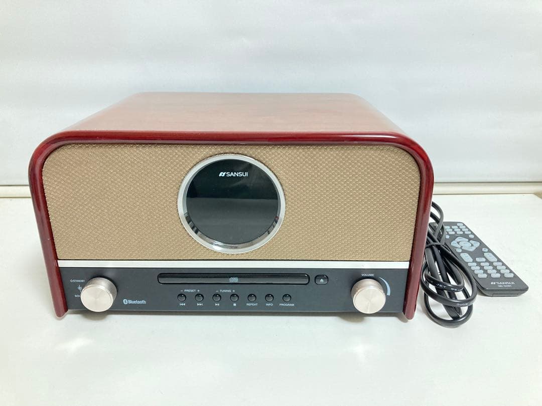 SANSUI SMS-800BT Bluetooth対応CDプレーヤー レトロ