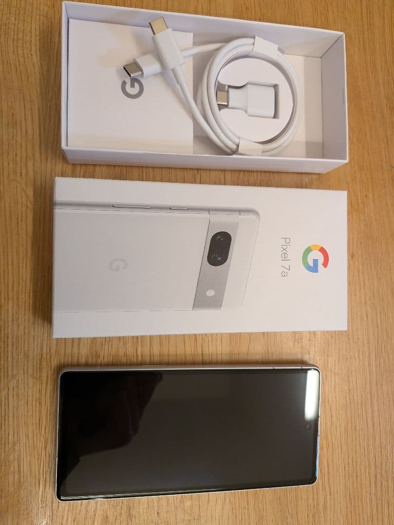Google Pixel 7a ホワイト 本体 充電ケーブル箱付き