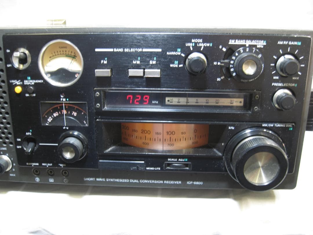 ソニー FM/MW/SW 31バンドレシーバー ICF-6800 動作品