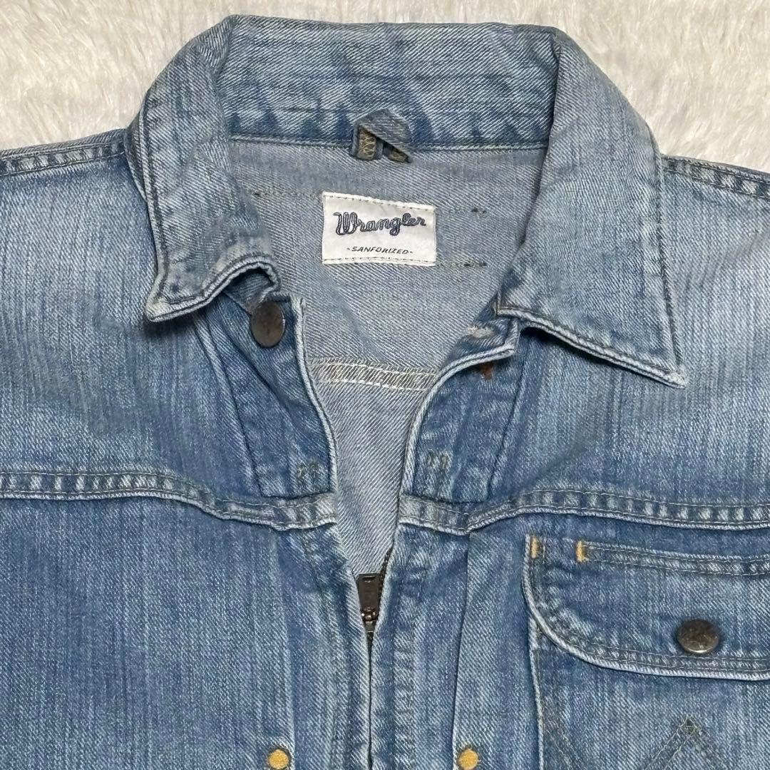 希少フルジップ Wrangler ラングラーデニムジャケット Mサイズ