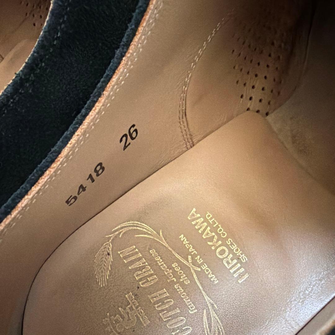 スコッチグレイン　スエード ドレスシューズ ブラック