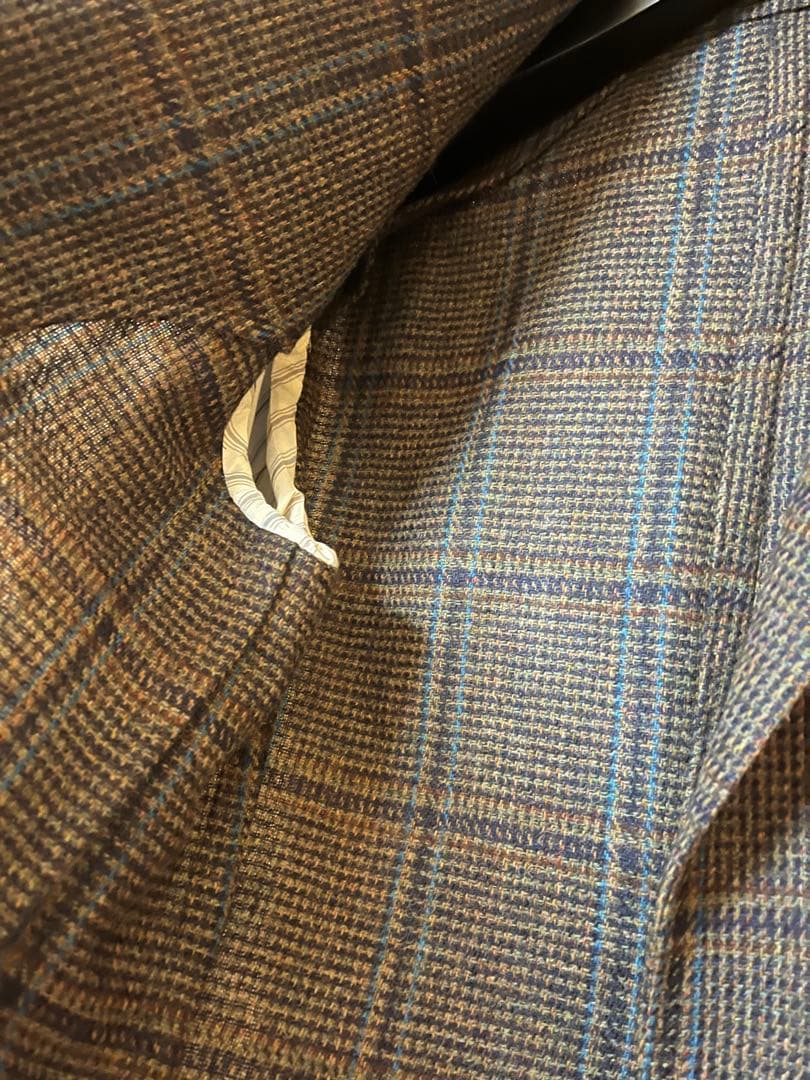 LARDINI チェック柄 テーラードジャケット