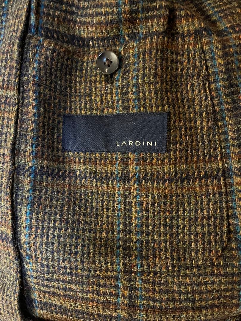 LARDINI チェック柄 テーラードジャケット