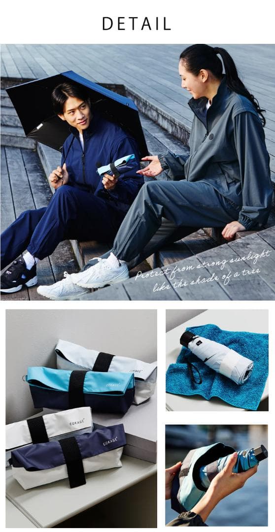 【新品】COKAGE+ ACTIVE 5段ミニ 50cm 折 ピーコックグリーン