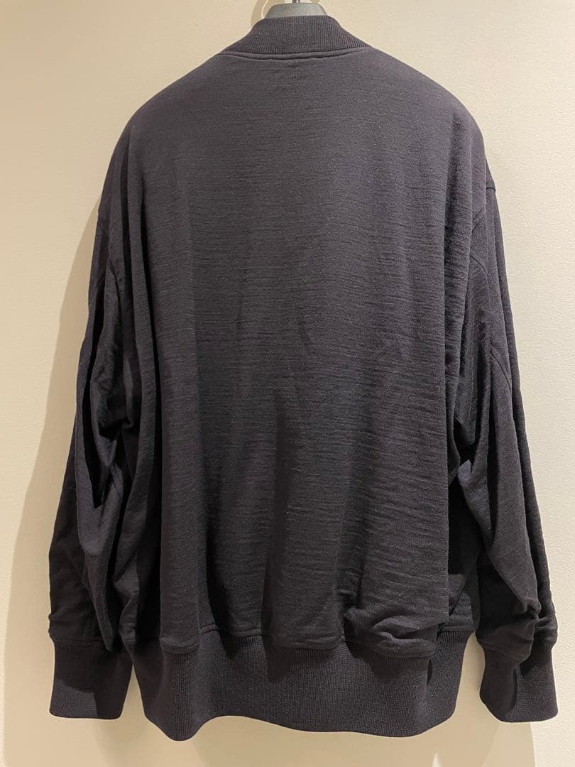 COMOLI ウールニット ジップブルゾン