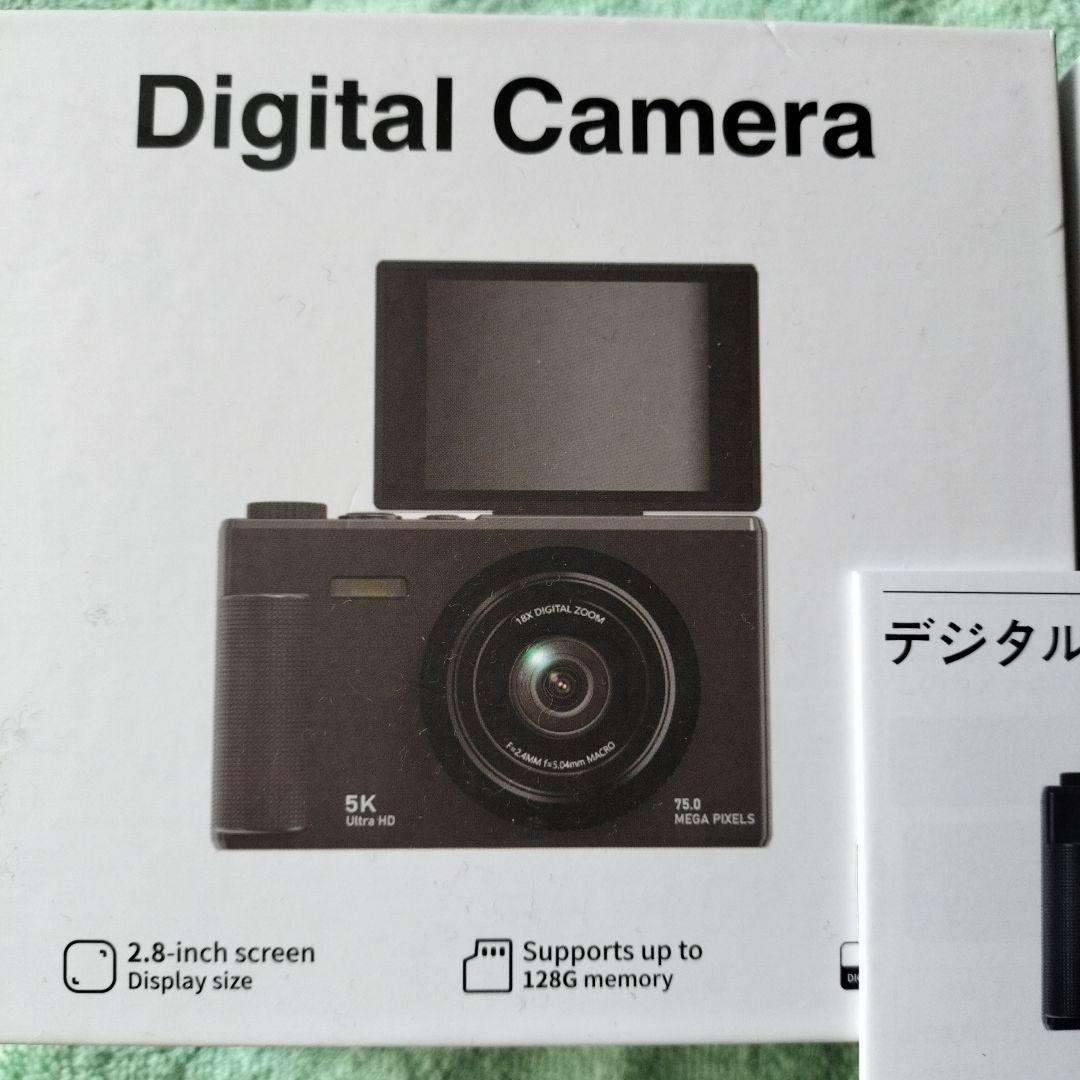 【新品】5Kデジタルカメラ 2.8インチ 撮影確認モニター反転可能