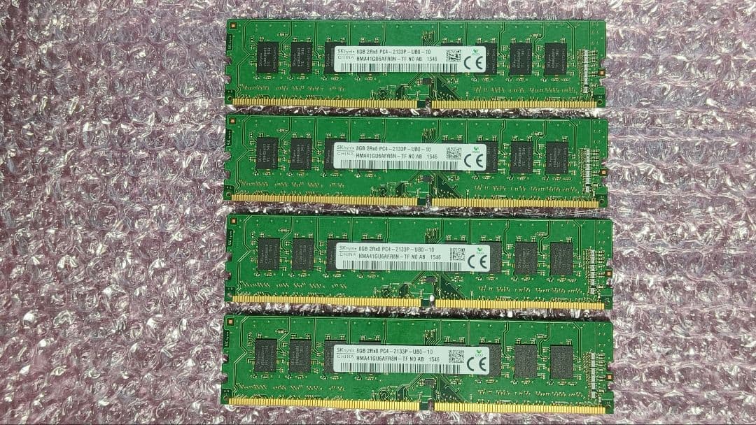 DDR4 8GBx4枚 32GB pc4-2133P 動作確認済み ④