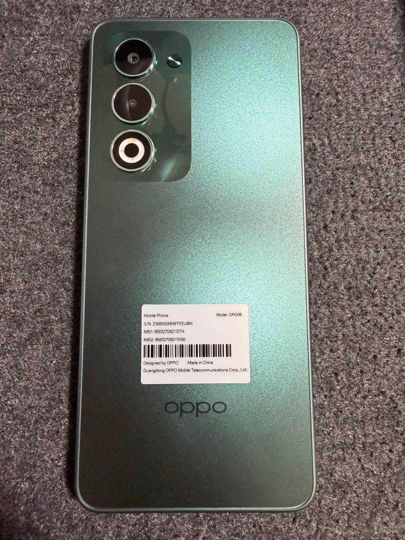 ② OPPO A5 5G グリーン 128GB SIMフリー　防水・防塵