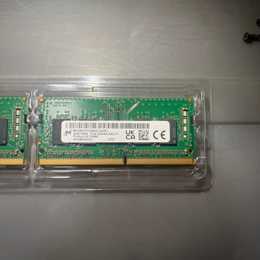 メモリー Micron SO-DIMM DDR4-3200 16GB(8GBx2)