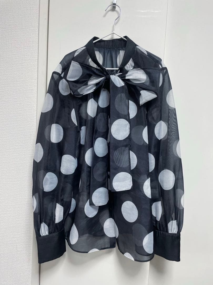 LOULOU Willoughby ルルウィルビー ビッグドット　ブラウス