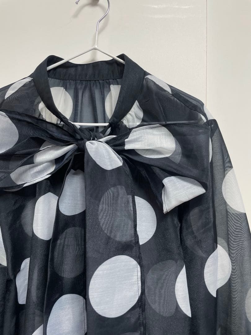 LOULOU Willoughby ルルウィルビー ビッグドット　ブラウス