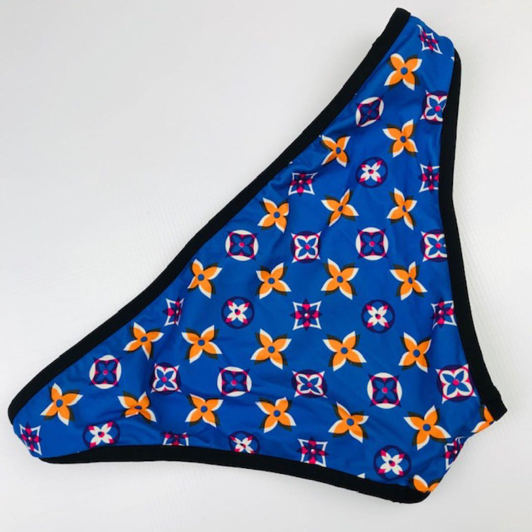 新品同様★ルイヴィトン・モノグラム総柄 メタルV ビキニ 水着(34)