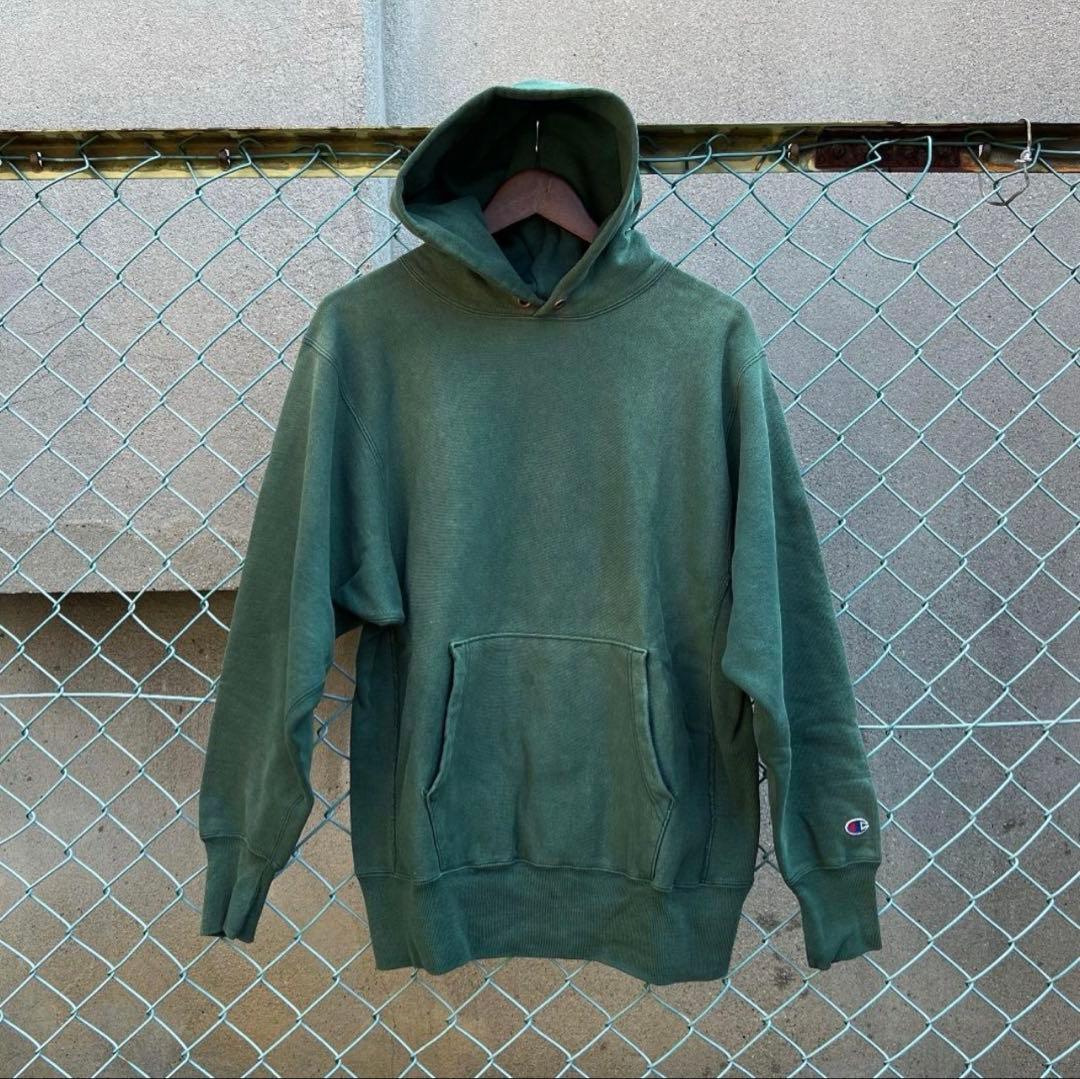 1989年～1990年代 チャンピオン　無地　リバースウィーブ　パーカーフーディ