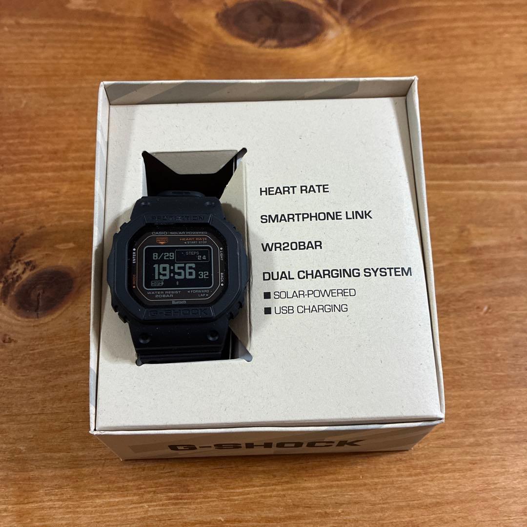 G-SHOCK DW-H5600-1JR デジタル腕時計 ブラック 心拍数測定